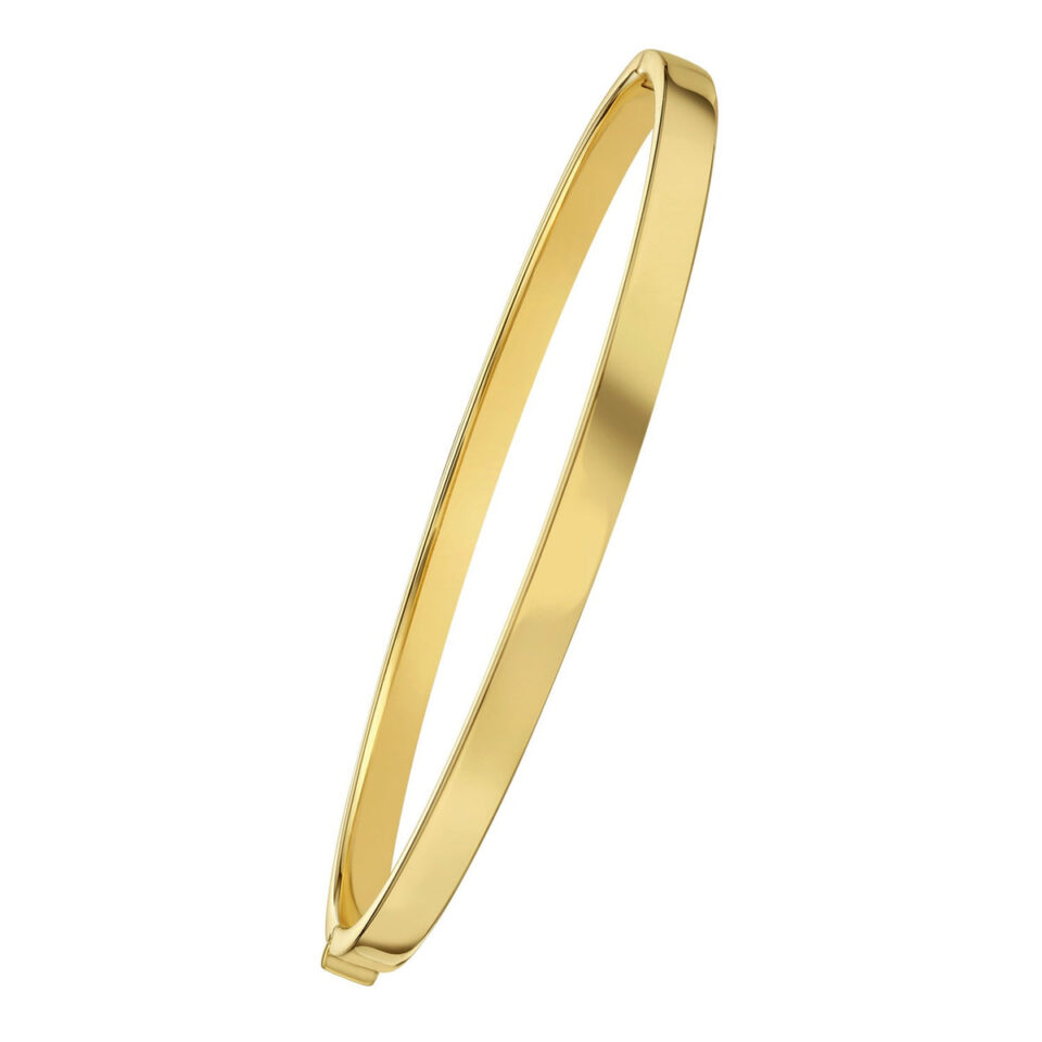 14K Yellow Gold Bangle 4.00mm