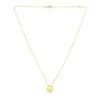 14K Yellow Gold Clover Necklace Four