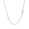 14K White Gold Foxtail Chain, 1 mm