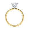 1.50 ct princess lab-grown diamond ring in solid 10K yellow gold, view 5