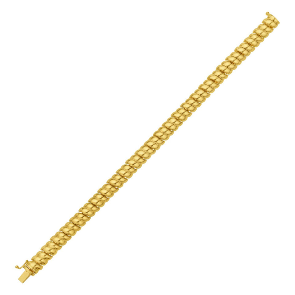 14K Yellow Gold Bangle 8.00mm