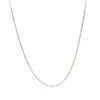 Rose Gold Diamond-Cut Cable Link Chain, 0.87 mm
