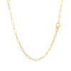 14K Yellow Gold Paperclip Chain 2.1mm