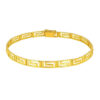 6.35mm bracelet in solid 14K yellow gold, view 7