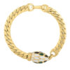 14K Yellow Gold Le Serpent Curb Link Bracelet, 7 mm
