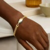14K Yellow Gold Le Serpent Curb Link Bracelet, 7 mm