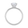 3 ct tw lab-grown diamond radiant solitaire ring in solid 14K white gold, engagement ring, view 4