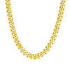 Polished curb necklace in solid 14K yellow gold
