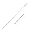 14K White Gold Rope Anklet