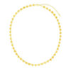 14K Yellow Gold Mirrored Heart Chain Necklace