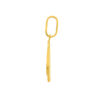Religious praying hands pendant in solid 14K yellow gold, view 2