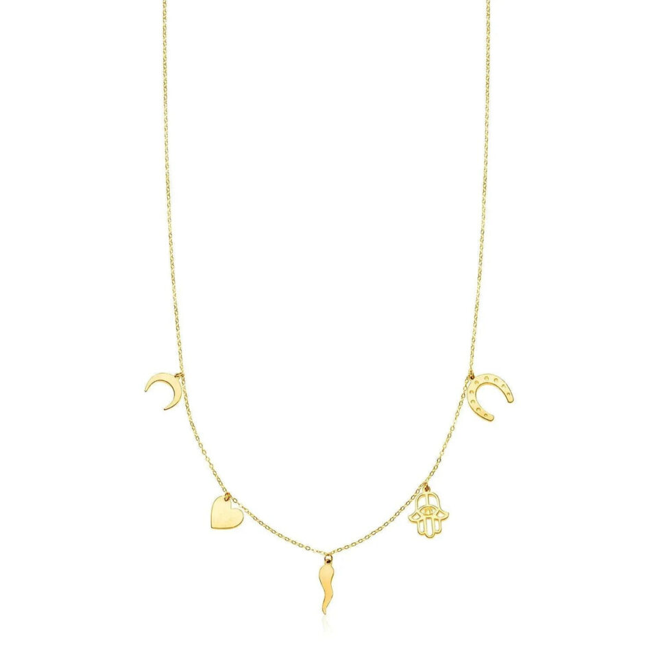 14K Yellow Gold Polished Charm