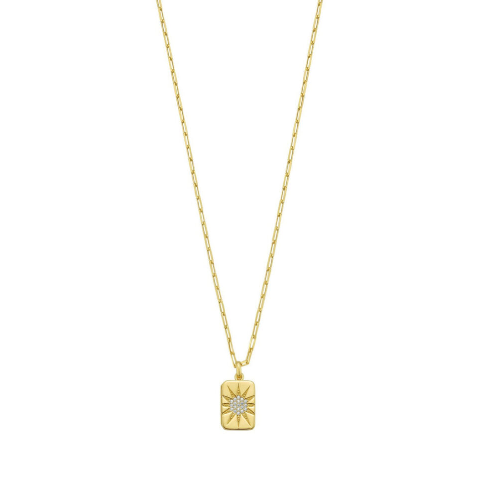 Sterling Silver, Gold Plated Necklace 5.7g