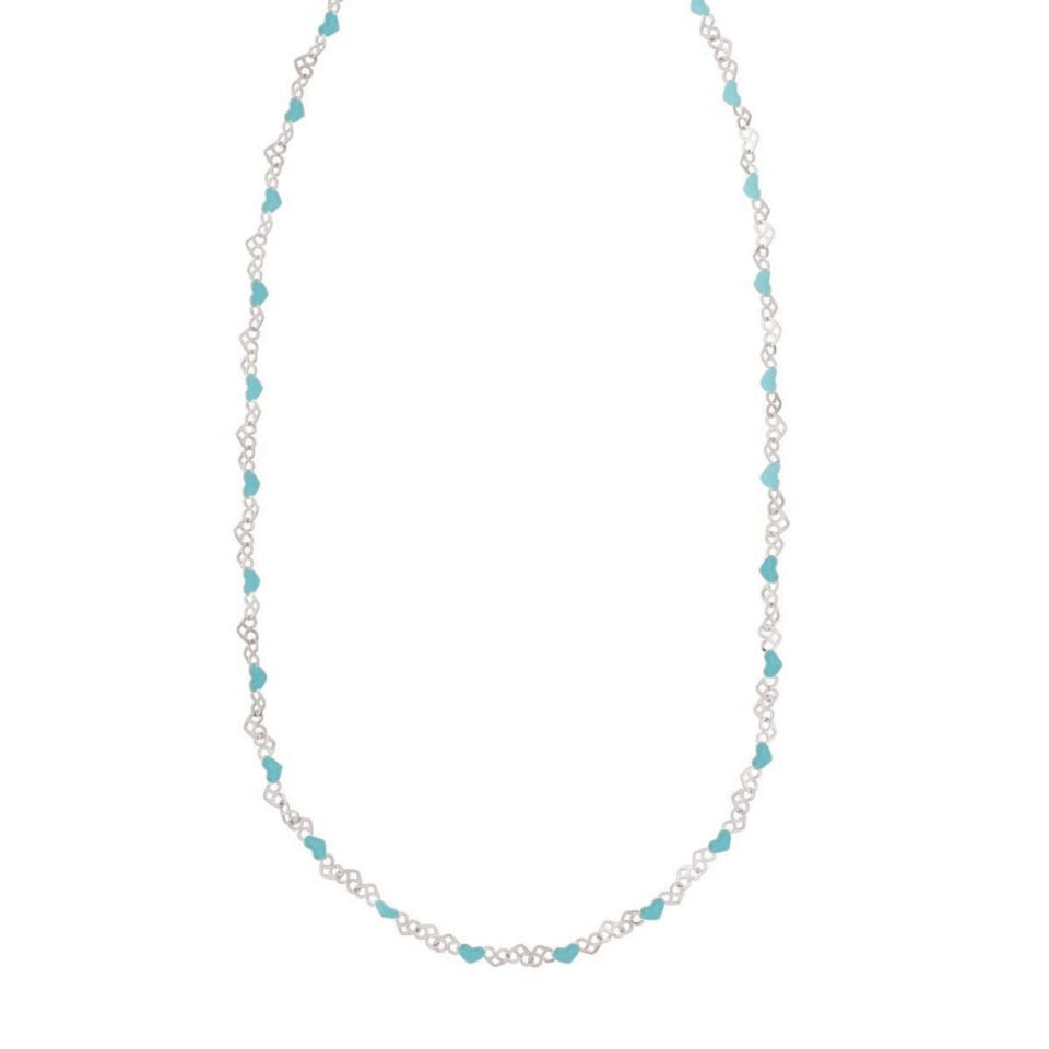 Sterling Silver, Rhodium Plated Necklace 2.8g