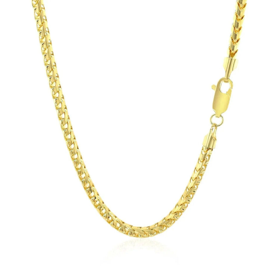 14K Yellow Gold Franco Round Chain 3.10mm