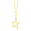 14K Yellow Gold Star Pendant