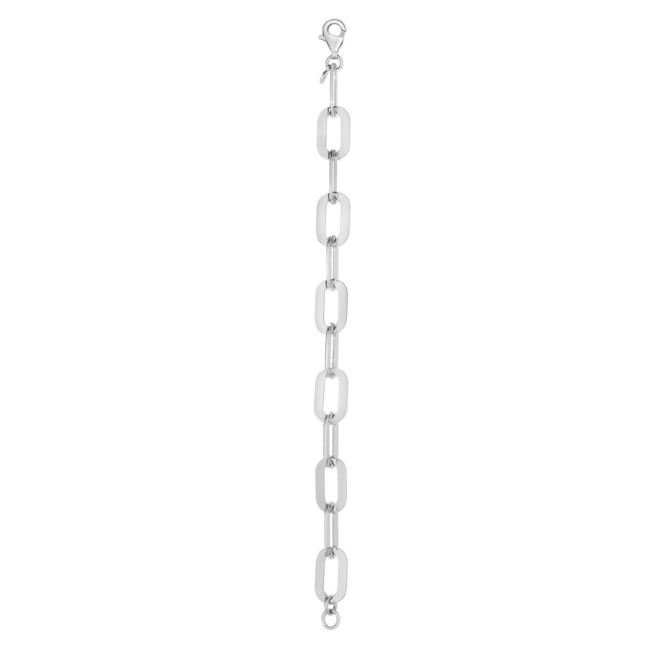 Sterling silver, rhodium plated bracelet 10.30mm, view 4