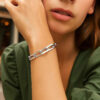 Sterling silver, rhodium plated bracelet 10.30mm, view 5