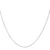 14K White Gold French Cable Chain, 1.3 mm