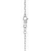 14K White Gold French Cable Chain, 1.3 mm