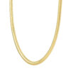 5 mm tubogas necklace in solid 14K yellow gold