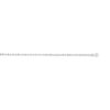 Rhodium-Plated Sterling Silver Moon Cut Bead Chain, 3 mm