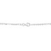 Rhodium-Plated Sterling Silver Moon Cut Bead Chain, 3 mm