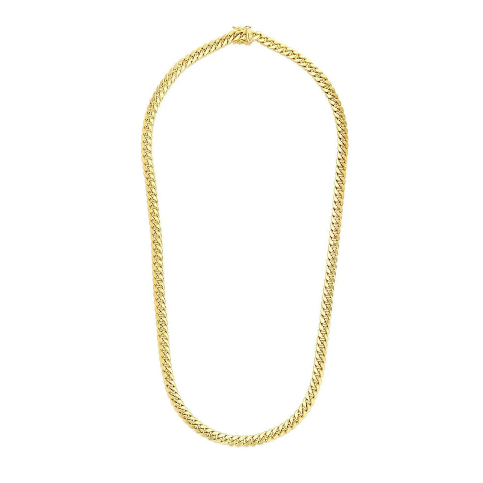 14K Yellow Gold Cuban Chain 6.60mm