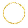 3.60mm cable bracelet in solid 14K yellow gold, view 2