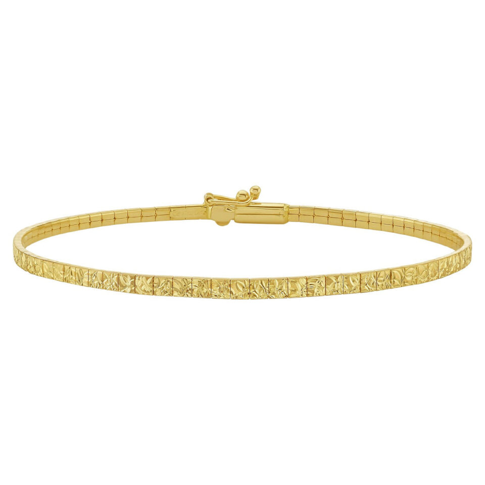 14K Yellow Gold Mini Glacier Bracelet
