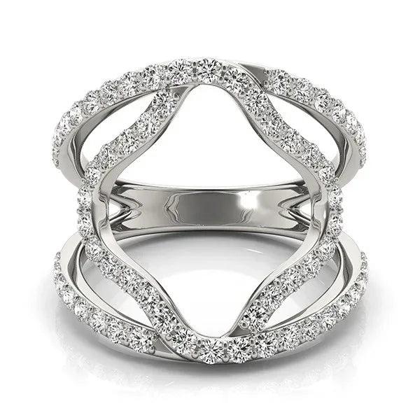 14K White Gold Lab-Grown Diamond Band 5/8cttw