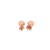 14K Rose Gold Round Stud Earrings