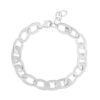 Sterling Silver, Rhodium Plated Oval 8.70mm