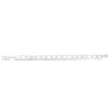 Sterling Silver, Rhodium Plated Oval 8.70mm