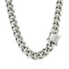 Sterling Silver, Rhodium Plated Cuban 8.40mm