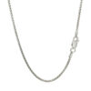 Sterling Silver, Rhodium Plated Round 1.50mm