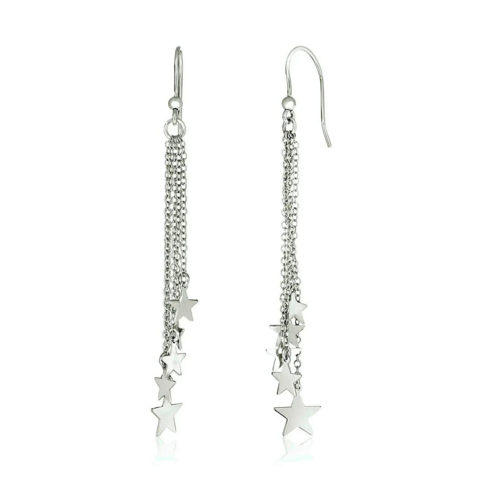 Polished Earrings, Sterling Silver