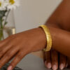 Sterling silver, gold plated bracelet, view 6