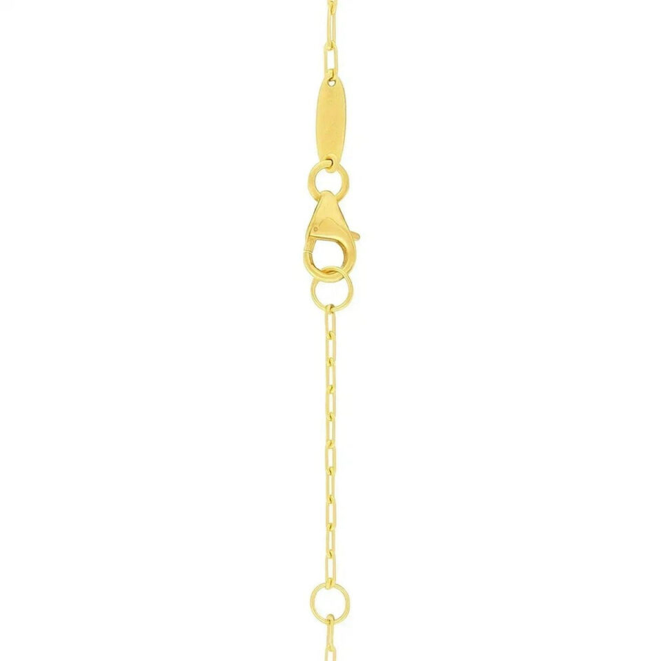 14K Yellow Gold Polished Heart Necklace