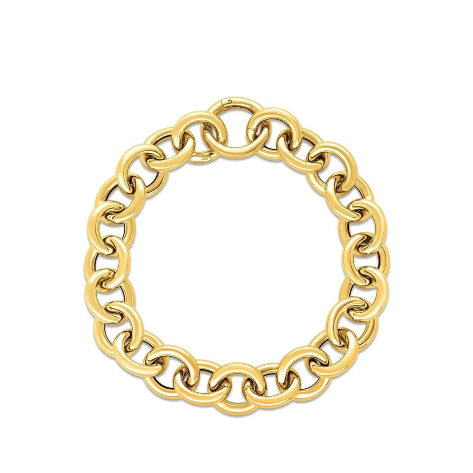 14K Yellow Gold Round Bracelet