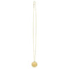Round pendant in solid 14K yellow gold, view 4