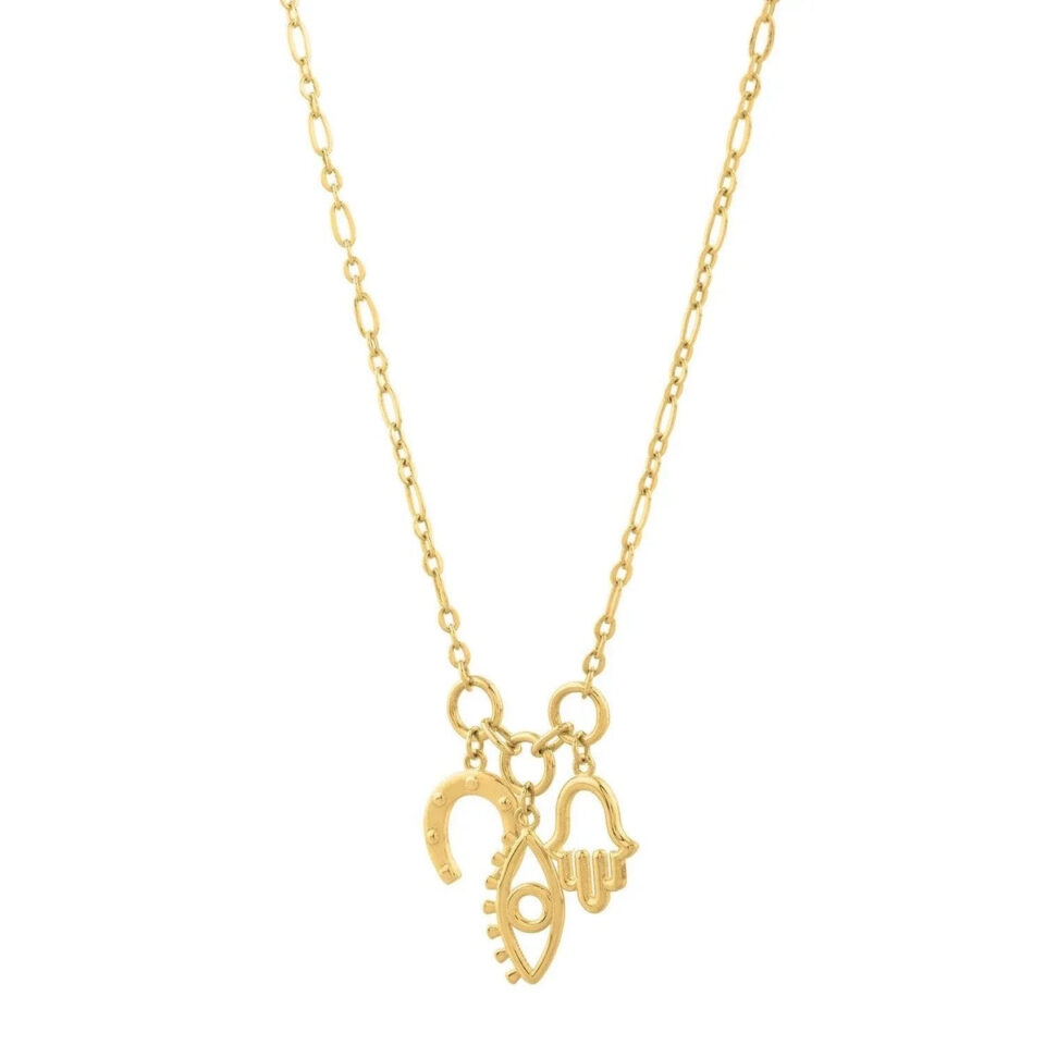 14K Yellow Gold Drop Charm
