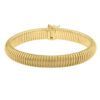 9 mm tubogas bracelet in solid 14K yellow gold