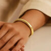 9 mm tubogas bracelet in solid 14K yellow gold, view 6