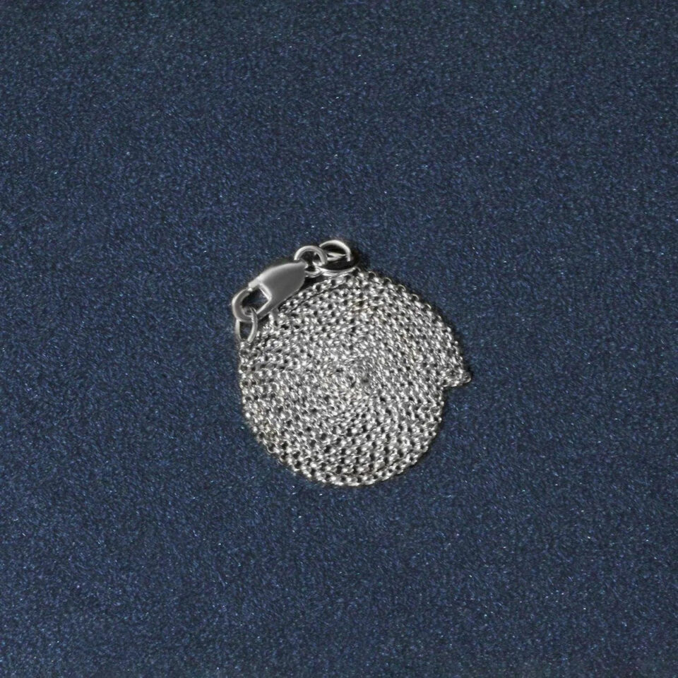 14K White Gold Rolo Chain