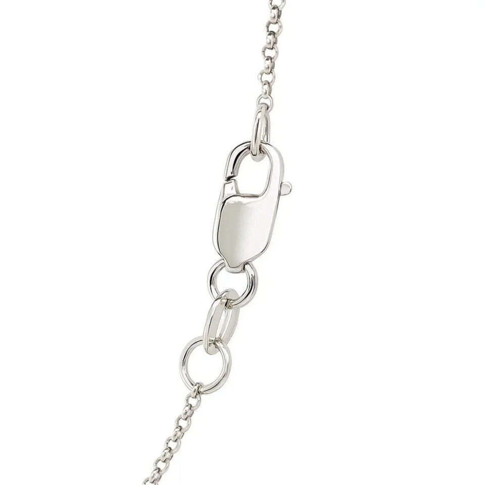 14K White Gold Rolo Chain