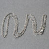 1.90mm cable chain in solid 18K white gold, view 5