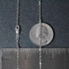 1.90mm cable chain in solid 18K white gold, view 7