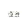 14K White Gold Lab-Grown Diamond Round Stud Earrings 2cttw