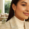 14K Yellow Gold Lab-Grown Diamond Dangle Paperclip Drop Earrings